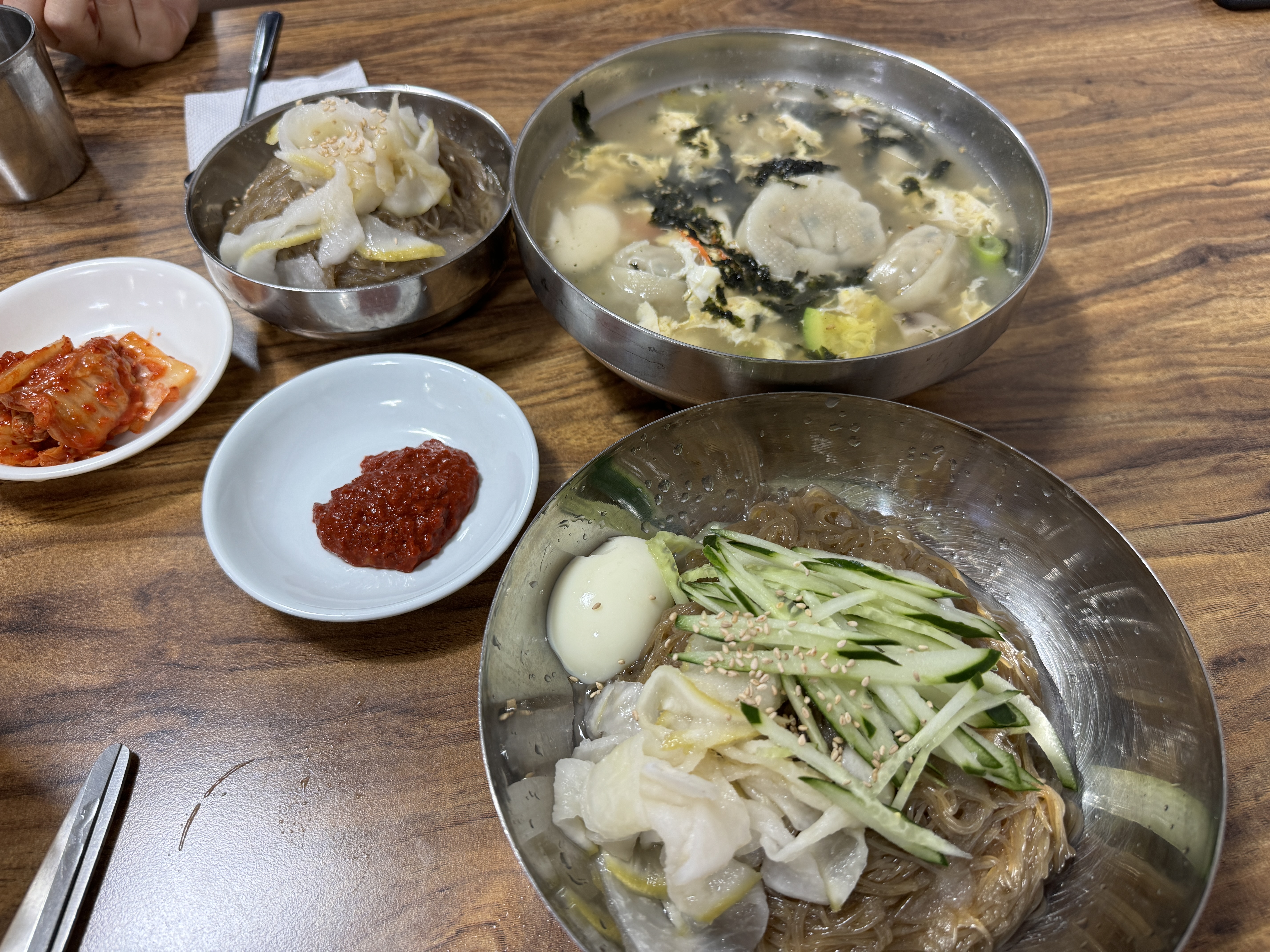 청량리-할머니냉면-음식전체