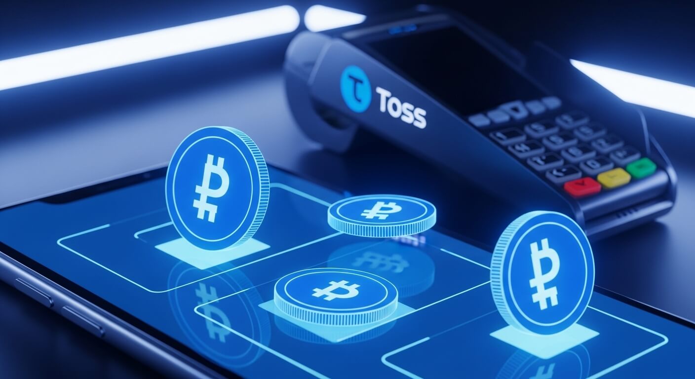 토스 디지털 원화와 스테이블코인을 활용한 미래 결제 시스템 이미지