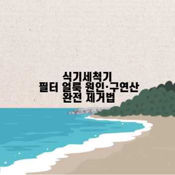 식기세척기 필터 얼룩 원인·구연산 완전 제거법