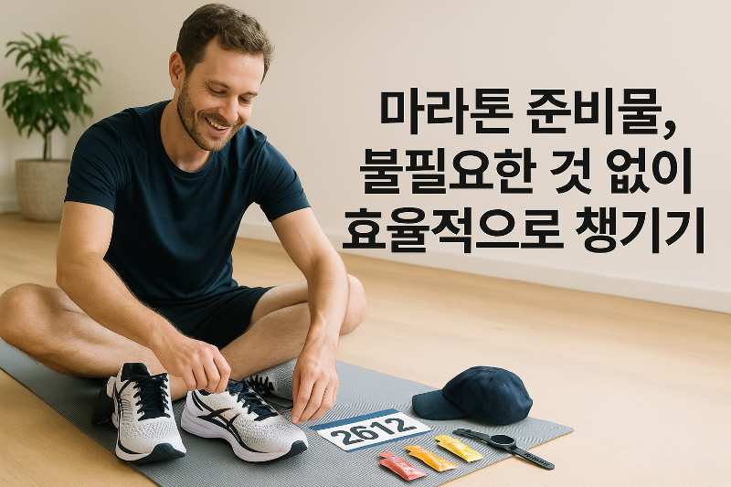 마라톤 준비물