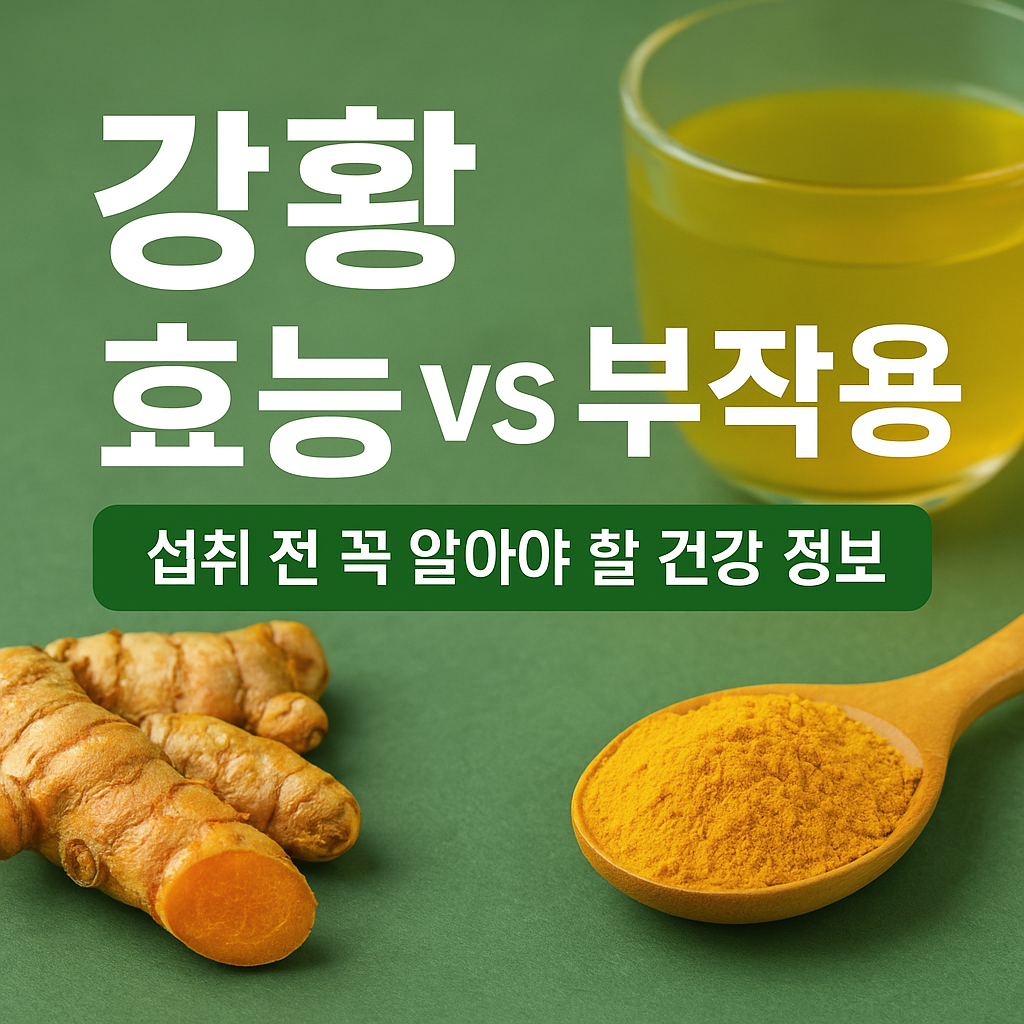 강황 효능 부작용, 섭취 전 꼭 알아야 할 정보