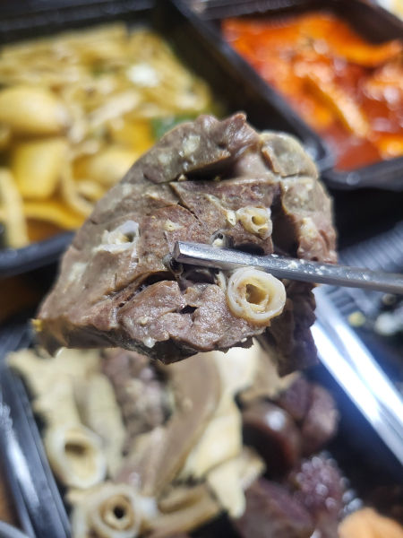 응큼떡볶이 수원화서점 찰순대 내장추가