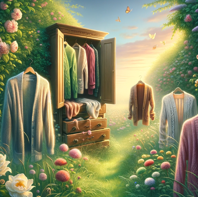 가디건 냄새 제거 방법 및 관리