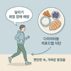 달리기 위장 장애 예방을 위한 다이어터용 저포드맵 식단 가이드