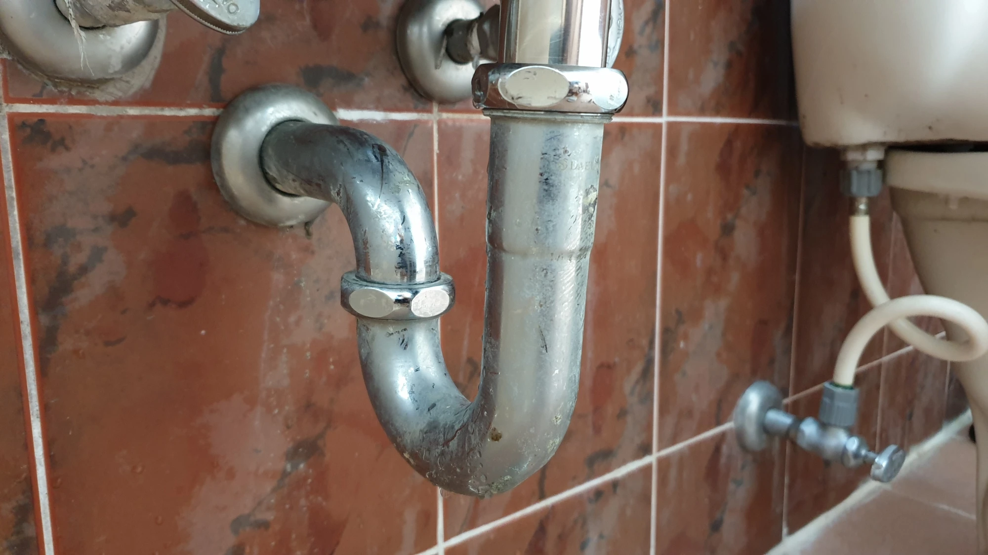 수동 폽업 마개 설치 완료 모습