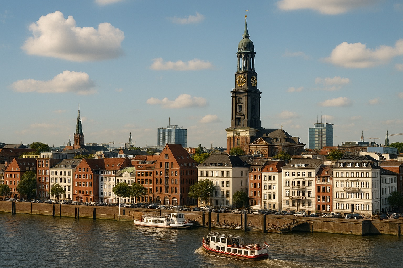 독일 함부르크 항구도시 사진