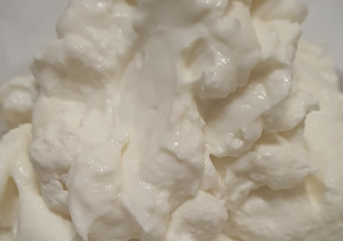 꾸덕한 상태는 아닌 소프트 아이스 크림 같은 상태의 발효 모습