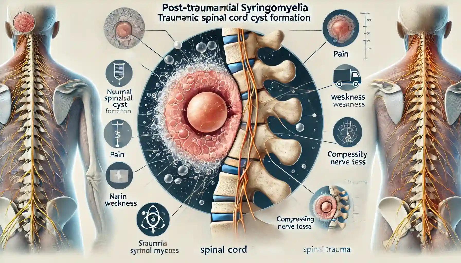 외상성 척수공동증 관련 이미지