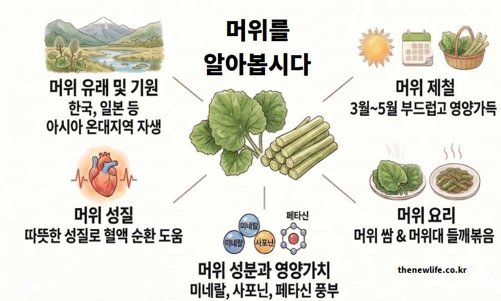 머위 효능 유래 기원