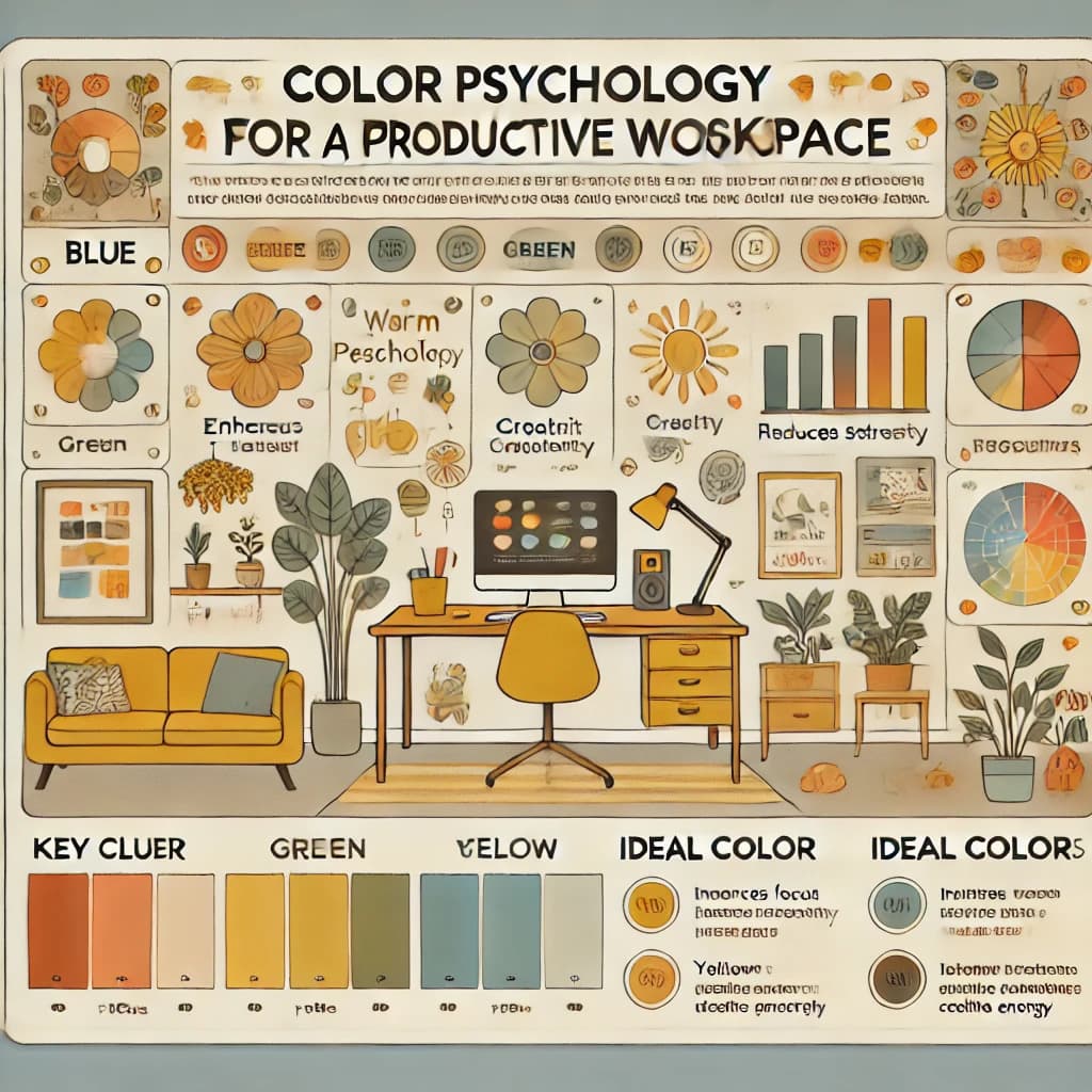 색상 심리학과 업무 공간 최적화: 생산성을 높이는 색상 조합