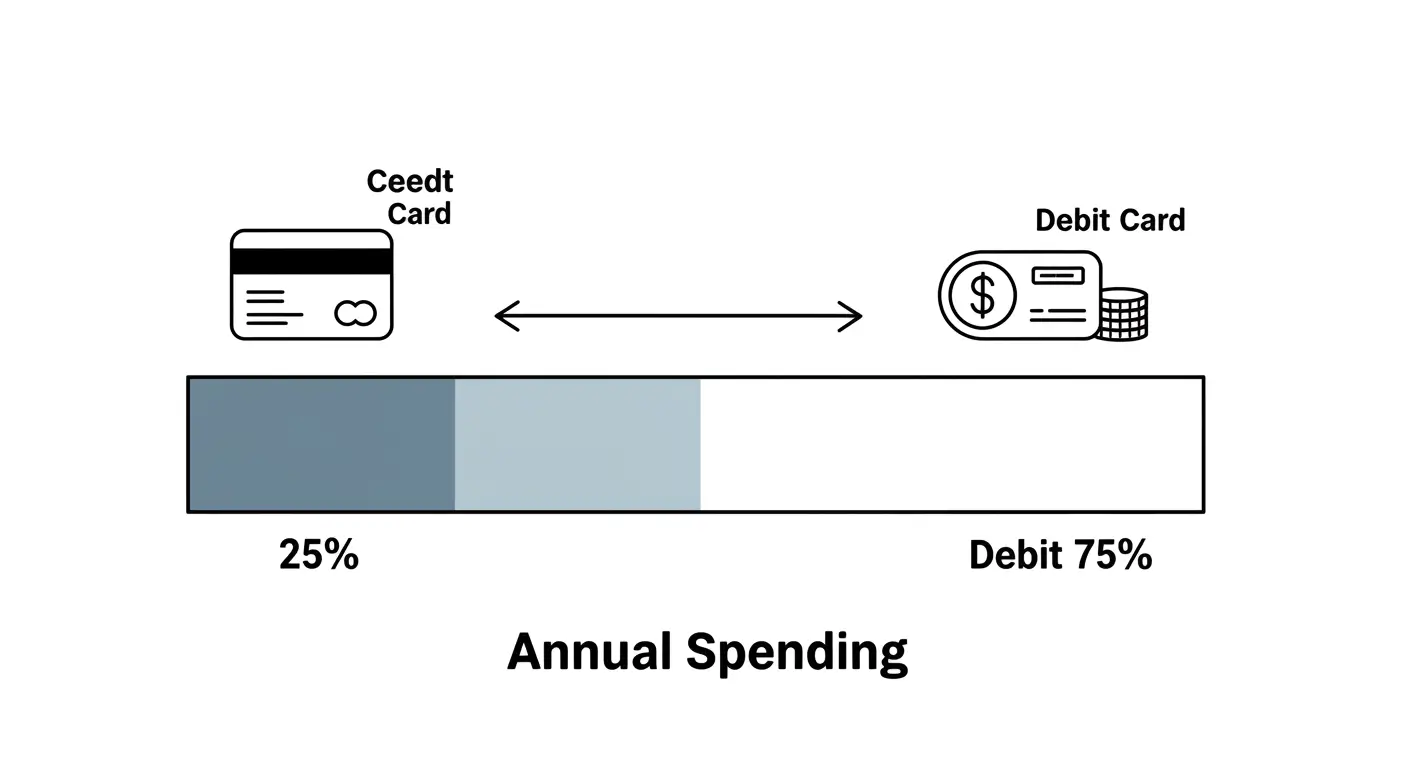 연봉의 25%까지는 신용카드, 25% 초과분부터는 체크카드를 사용하는 것이 소득공제에 유리하다는 전략