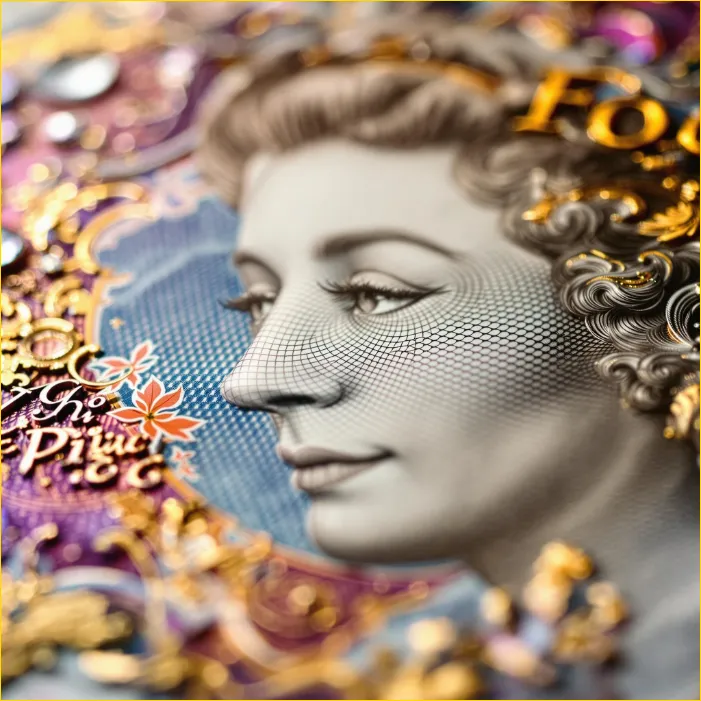 위조가 어려운 정교한 디자인의 화폐