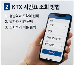 ktx 시간표 보는 법 쉽게