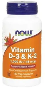 Now Foods - Vitamin D3 & K2