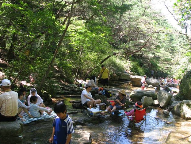 경북 팔공산 수태골 계곡 — 대구 인근의 대표 피서지