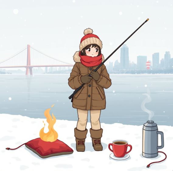 한강 겨울 낚시 팁과 채비