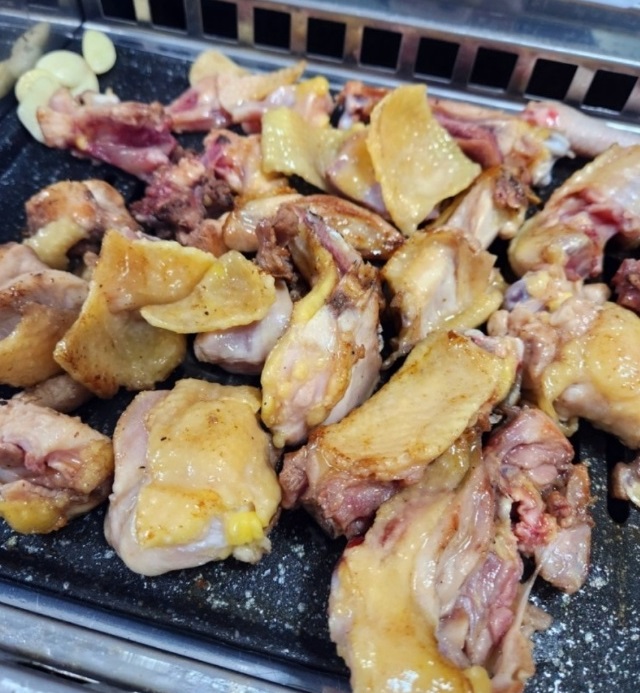 동네한바퀴-영암-닭구이-토종닭-텃밭가든