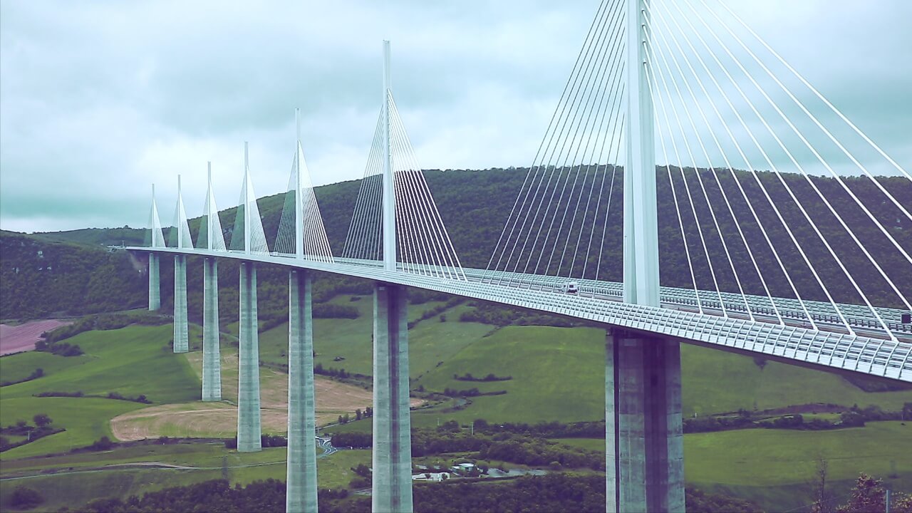 millau viaduct 의 모습