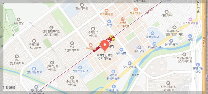 수지구청역-학원가