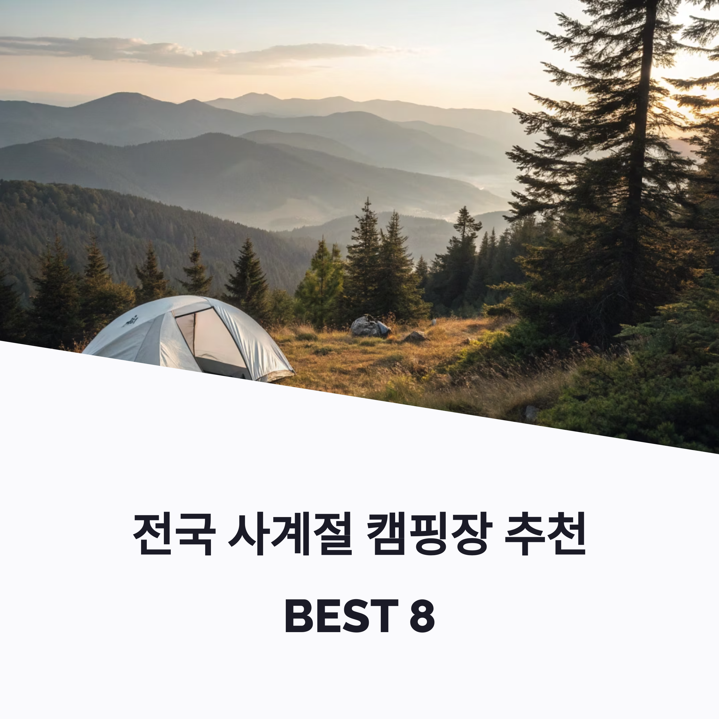 전국 사계절 캠핑장 추천 BEST 8