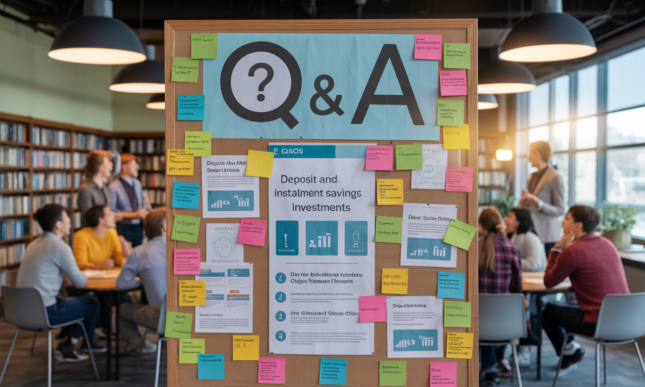 예금과 적금 투자에 대한 자주 묻는 질문과 답변을 담은 종합 안내