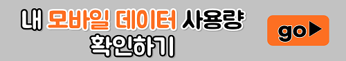 모바일 데이터 사용량(갤럭시&#44; 아이폰) 확인하러 바로가기