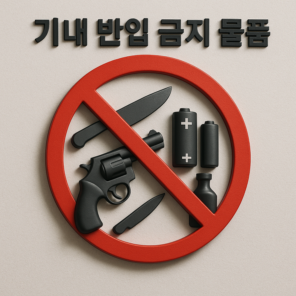 기내반입 금지 물품