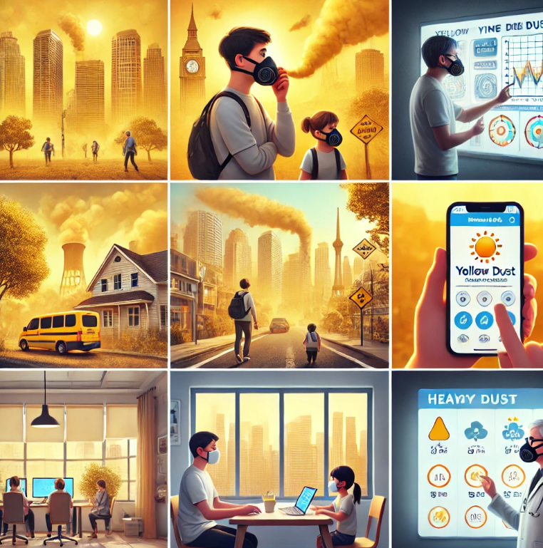 전국 미세먼지 농도 및 황사 예보 실시간 확인하기