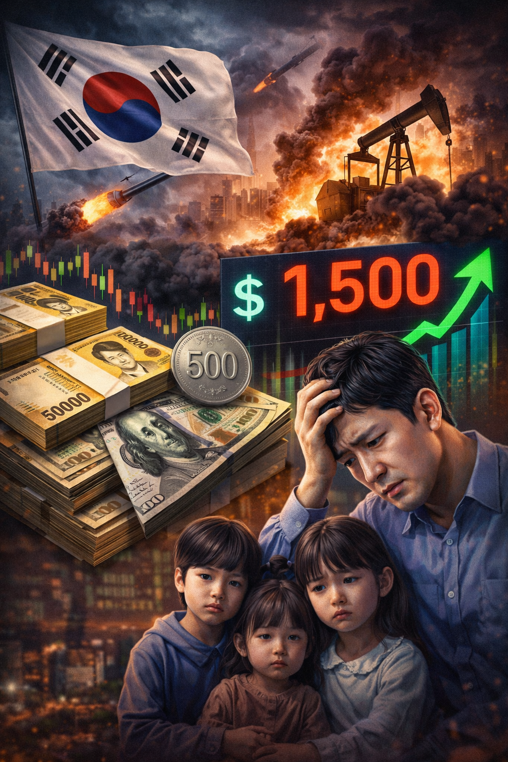 환률 상승에 서민들의 시름 관련 이미지