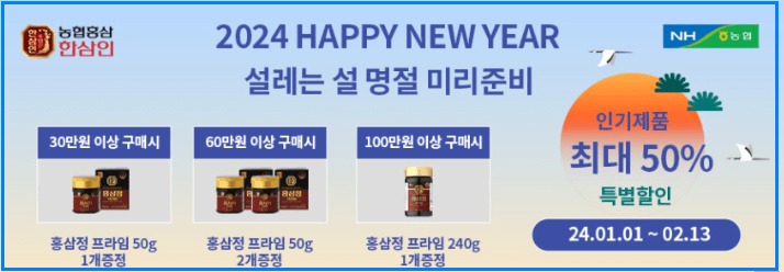 설날선물 가격대별 홍삼세트 홍삼스틱 홍삼절편 홍삼음료 홍삼순액