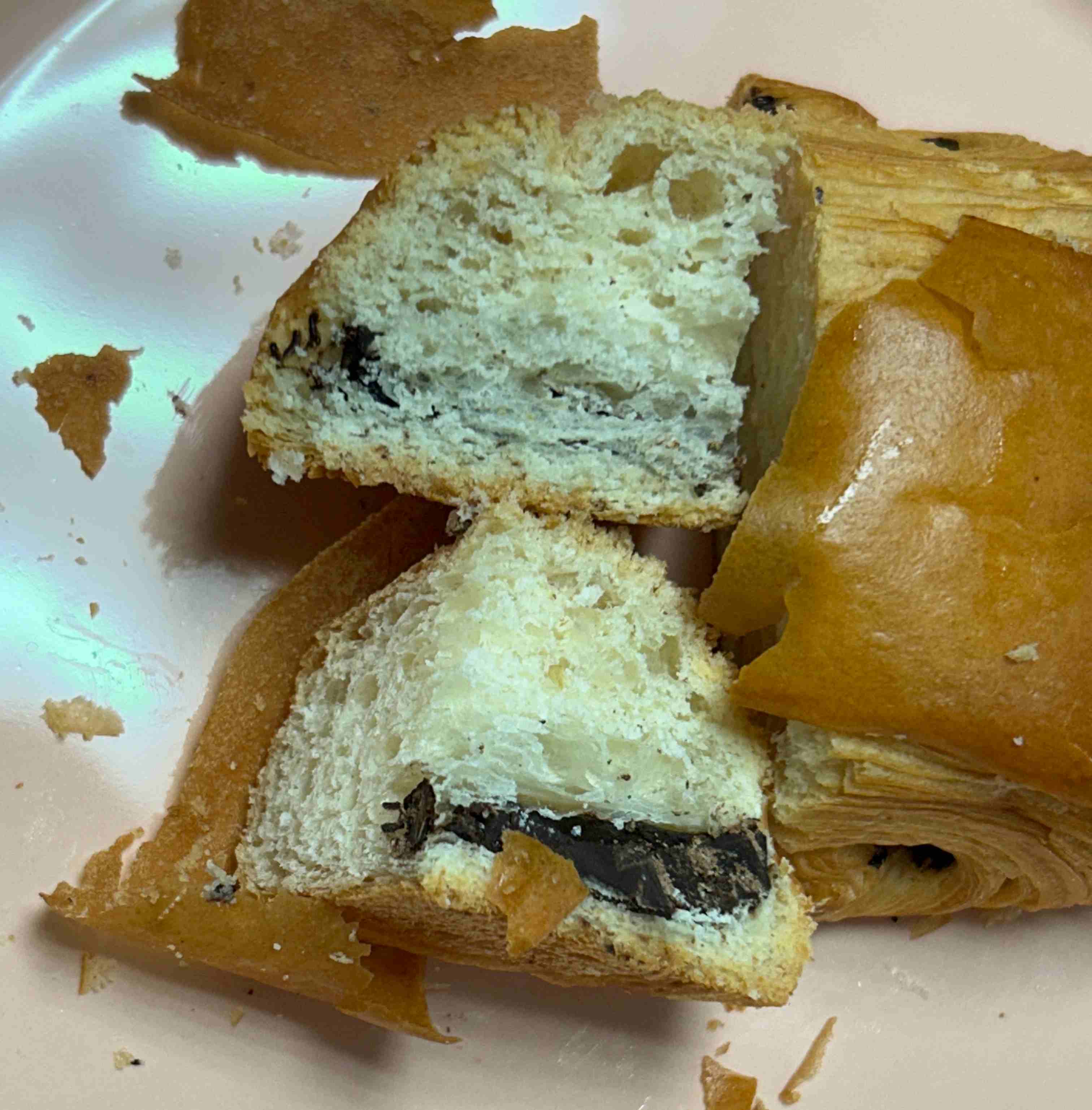 뺑오쇼콜라 단면