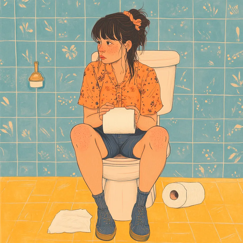 치질 걸린 여성 이미지