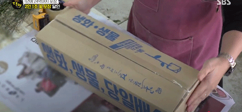 스템티슈 꽃 포장4