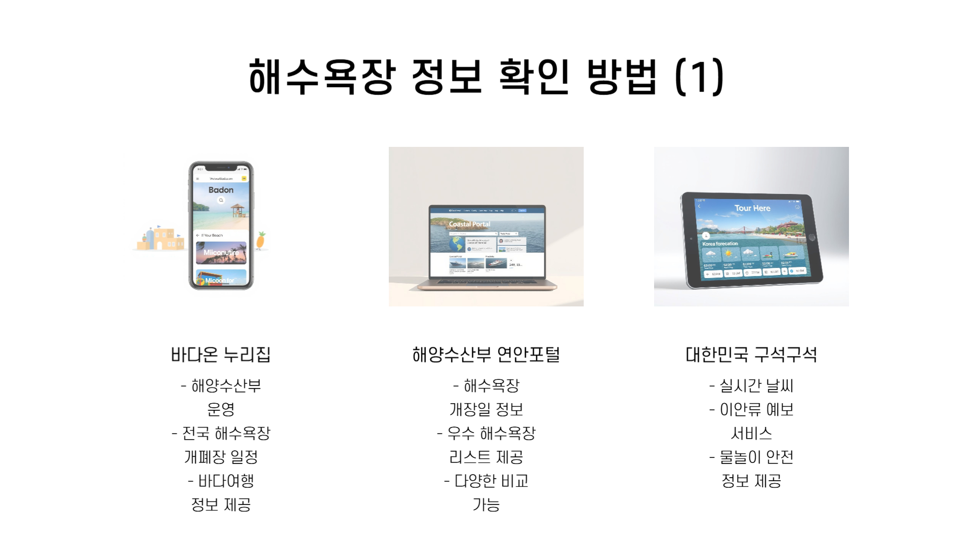 전국 해수욕장 개장일