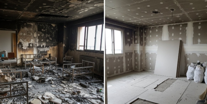 화순 화재청소중