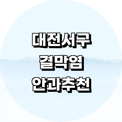 대전 서구 안과