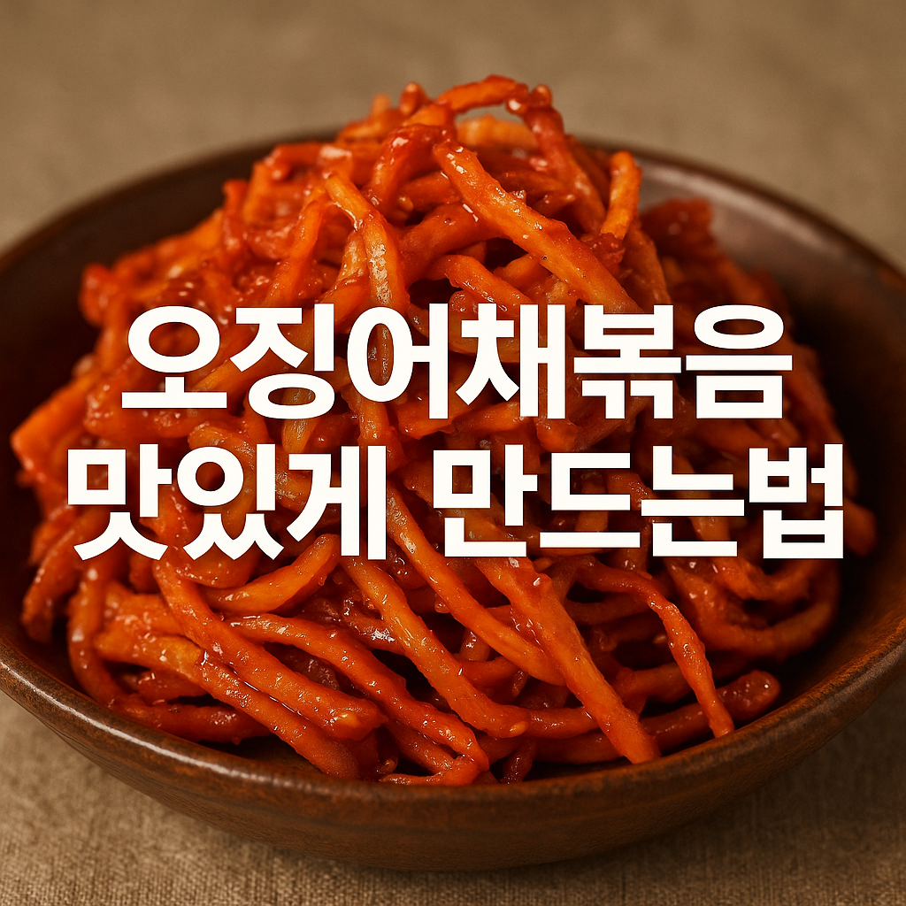 오징어채볶음 맛있게 만드는법