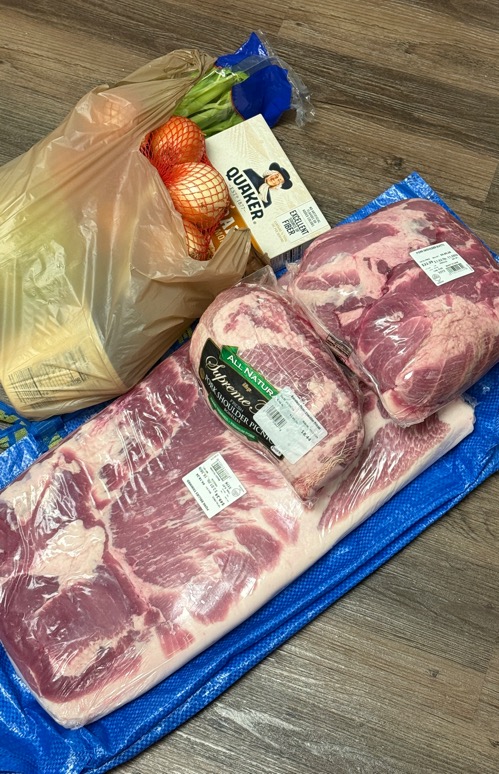 돼지고기 장보기