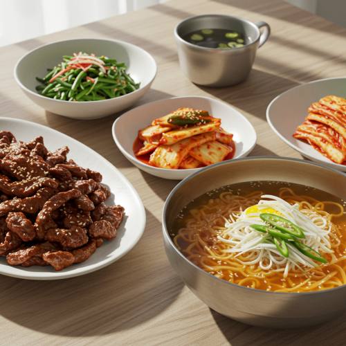 K푸드 대표하는 음식 사진