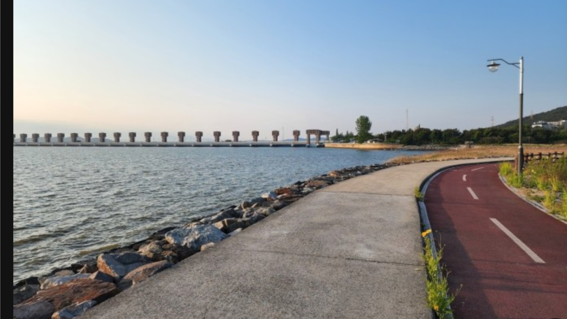 군산 금강하구둑 자전거도로 사진