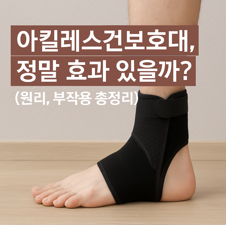 아킬레스건보호대, 정말 효과 있을까? (원리, 부작용 총정리)