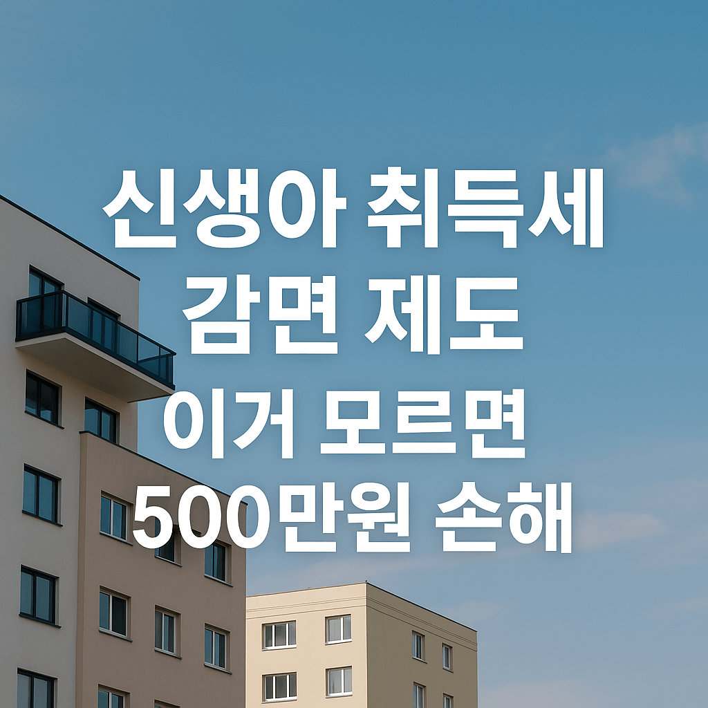 신생아 취득세 감면 제도 썸네일