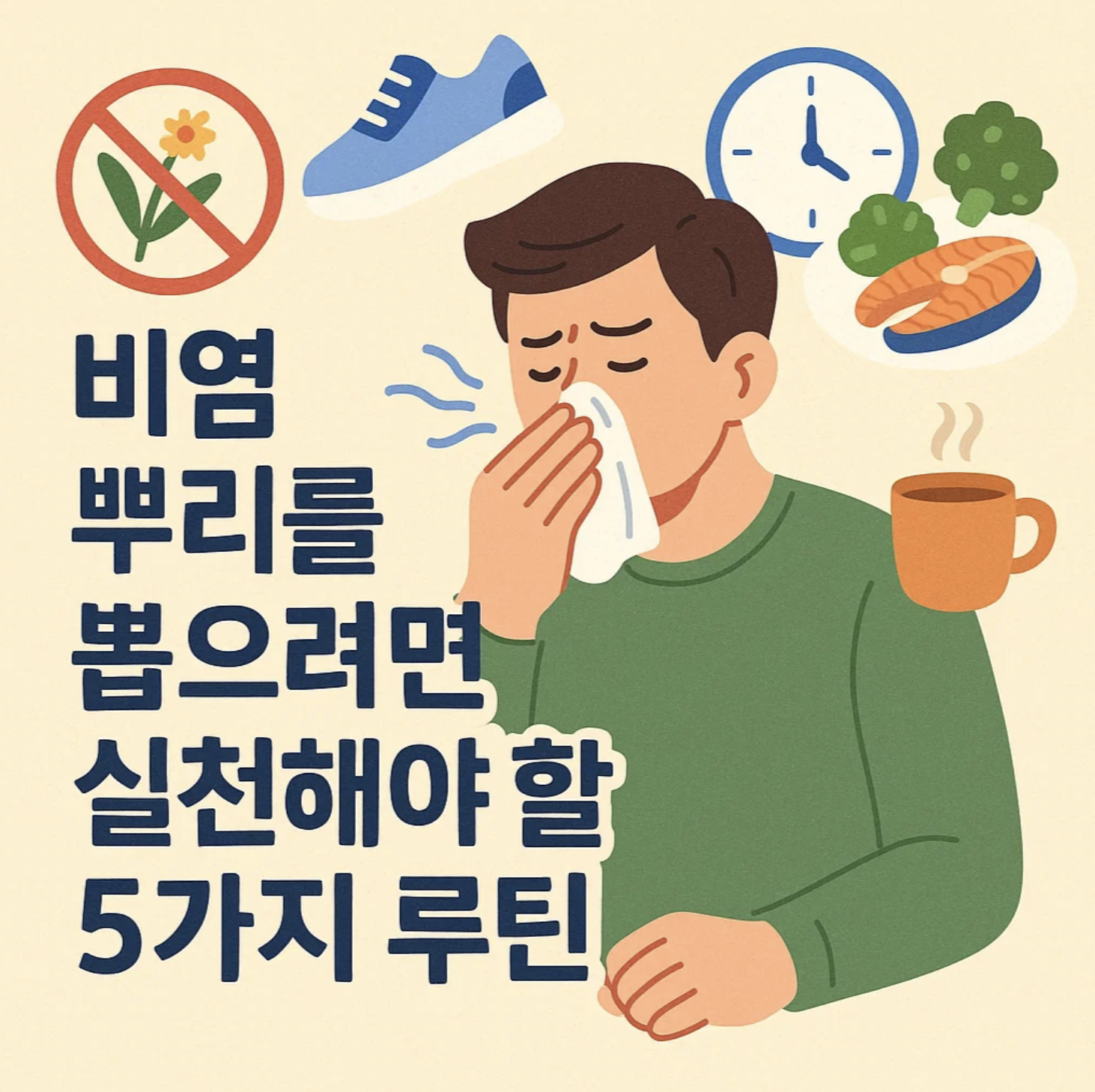 비염 뿌리를 뽑으려면 실천해야 할 5가지 루틴