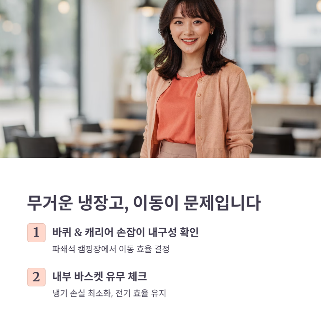 이동성과 수납 효율의 차이