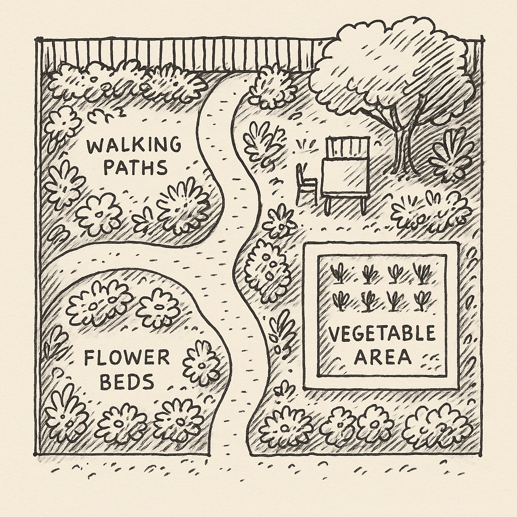 정원설계스케치