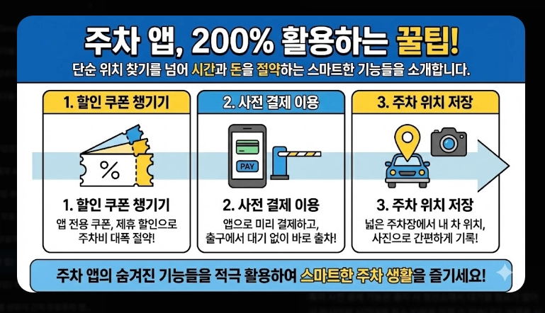 [주차 앱] 무료주차장 찾기(상세 비교, 특화 기능, 절약 전략)(+ 사용 꿀팁)