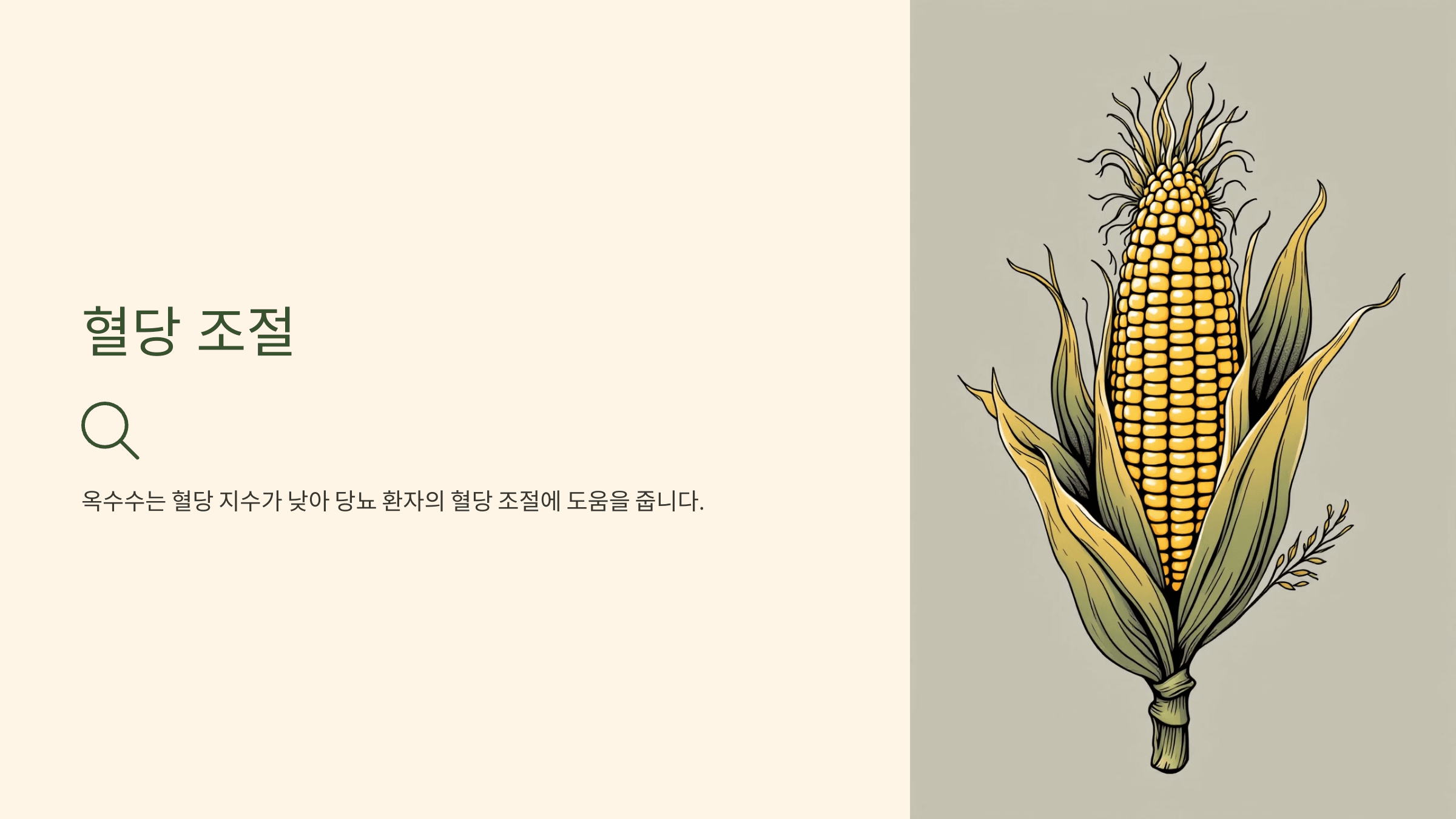 옥수수 사진입니다.