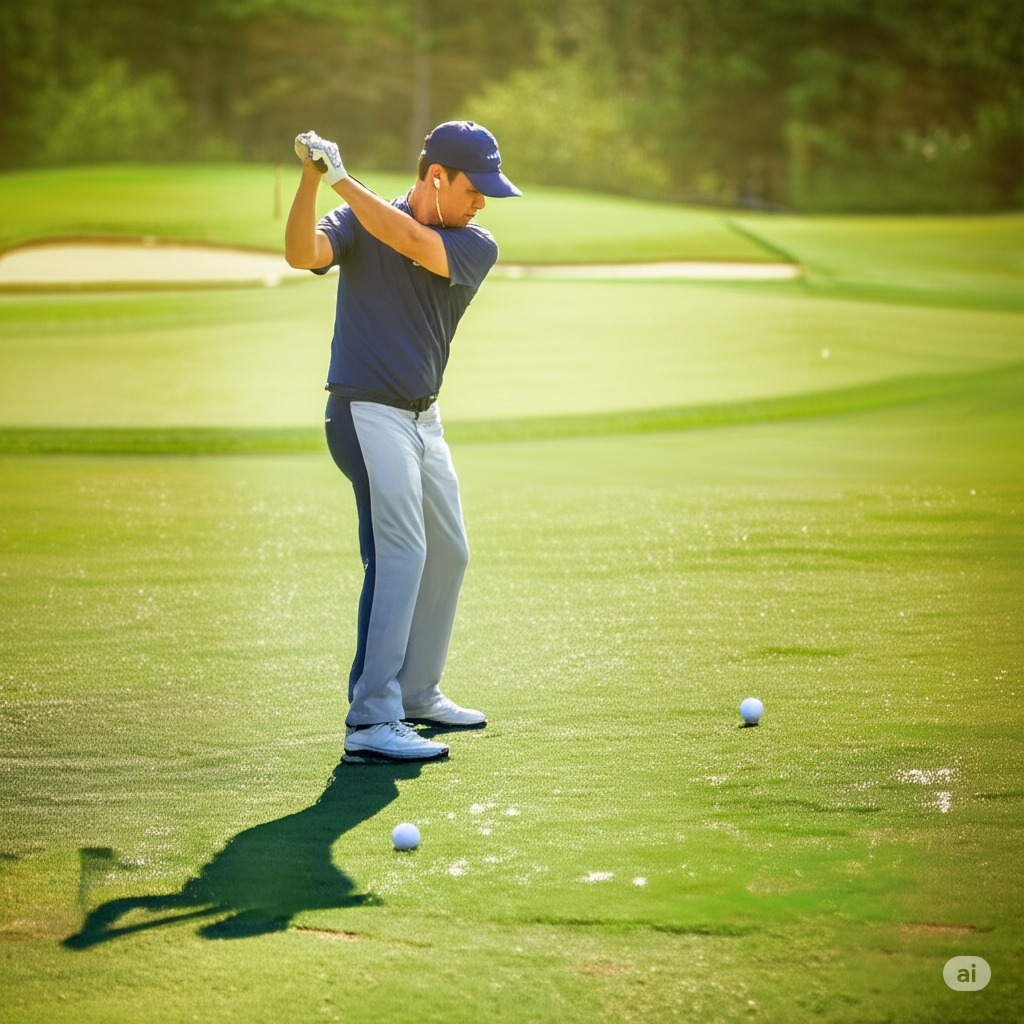 여름 골프 라운딩 사진