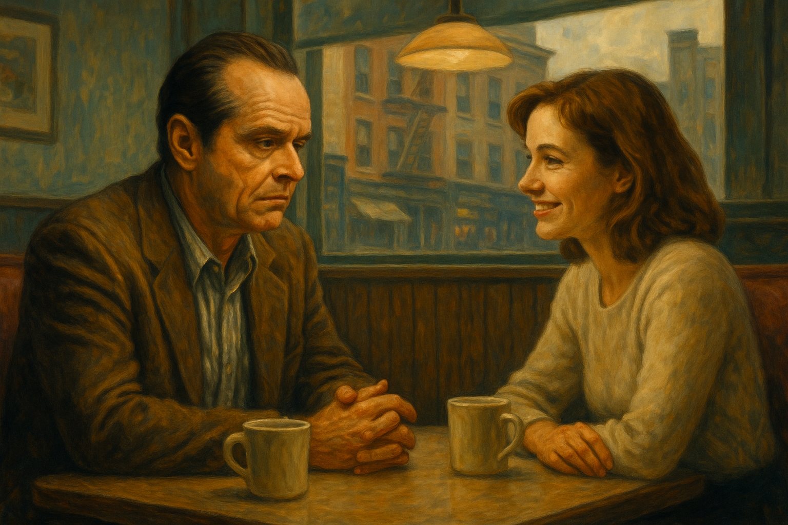 강박장애를 가지고 있는 남자와 그런 남자를 이해하고 교감하는 여자 주인공의 모습을 보여주고 있다. 그런 두 사람이 카페에서 이야기를 나누고 있다.