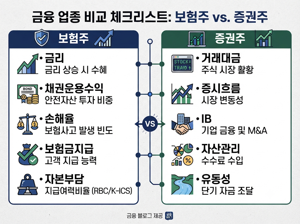 보험주와 증권주 투자자가 확인해야 할 핵심 지표 체크리스트